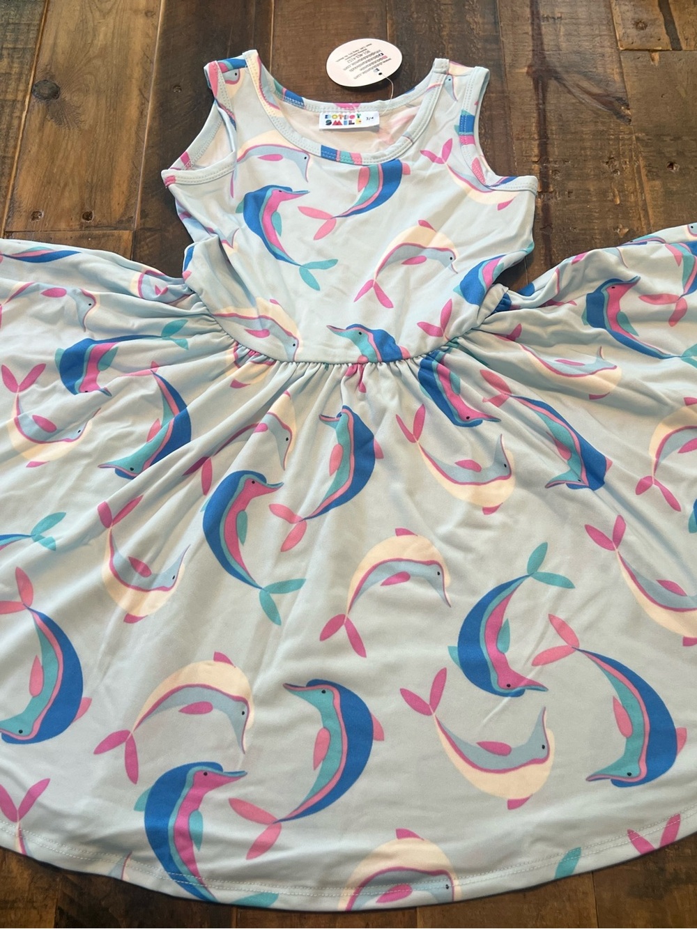 Dot Dot Smile size 3/4 girls dolphin tank twirl dress new